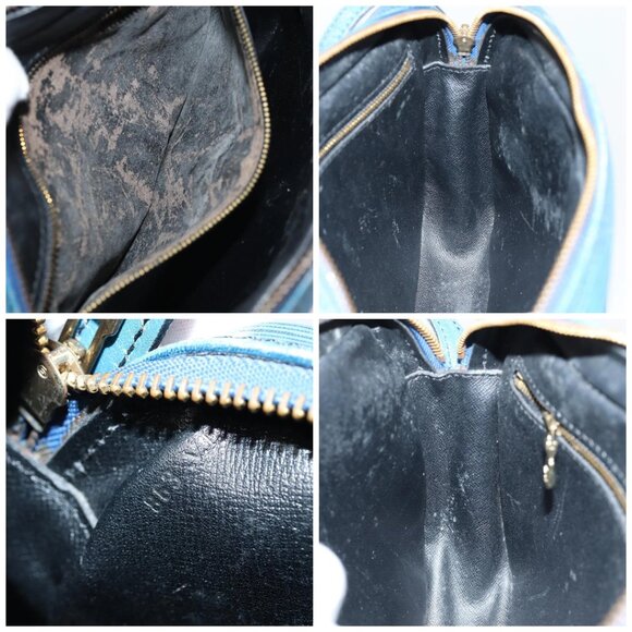 LOUIS VUITTON Epi June Feuille MM Shoulder Bag Blue M52155 LV Auth 82031 - Picture 15 of 16